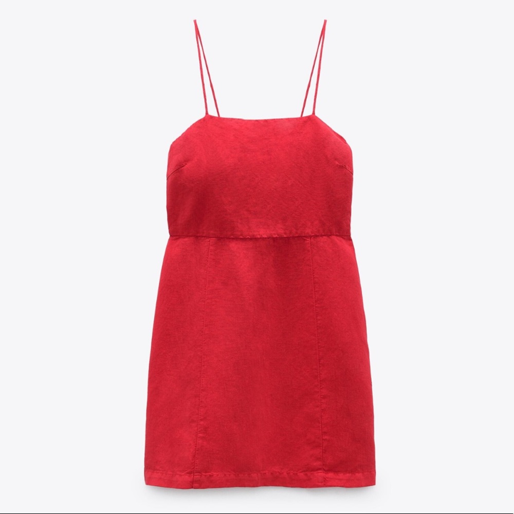 ZARA Linen and Cotton Blend Mini Dress [LAST ONE]